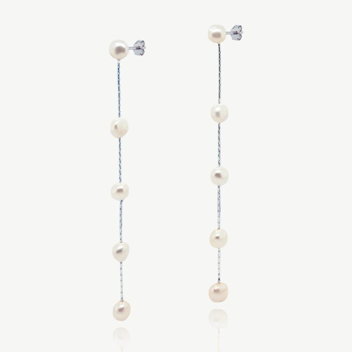 Newbury earrings - Silver and gold