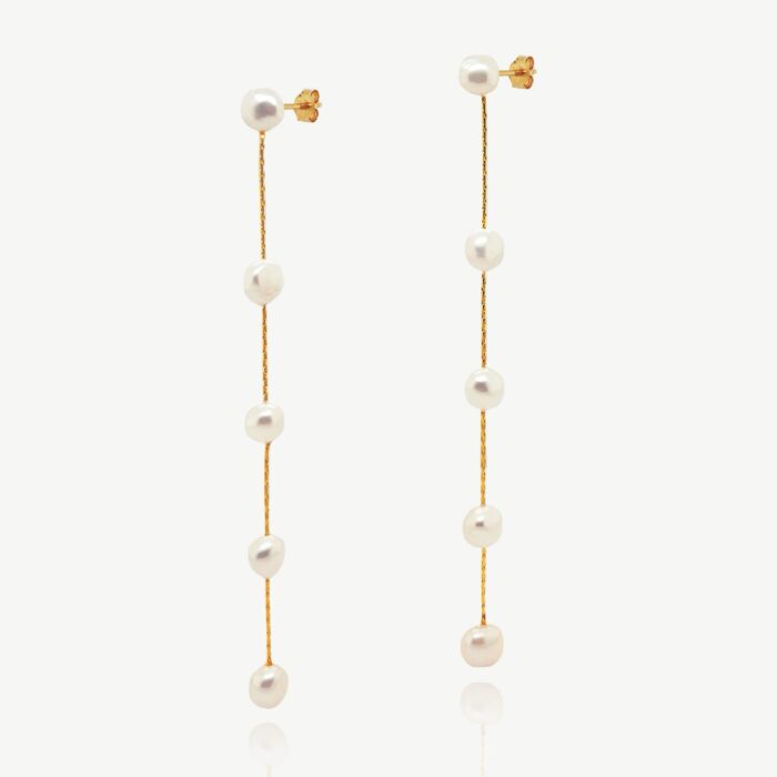 Newbury earrings - Silver and gold - Image 2