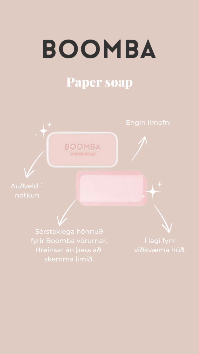 Boomba paper soap